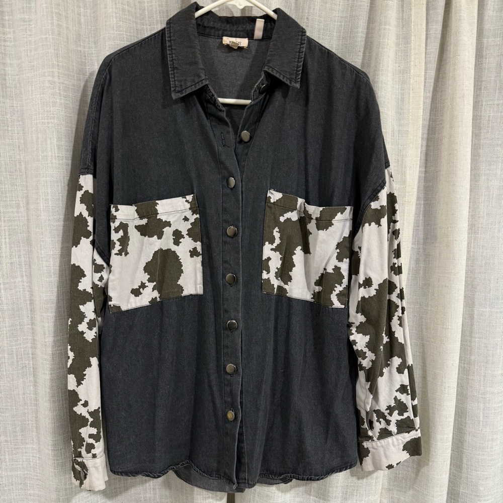 BKE cowprint top